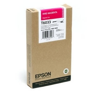 muc in epson t6033 vivid magenta cartridge 220ml c13t603300